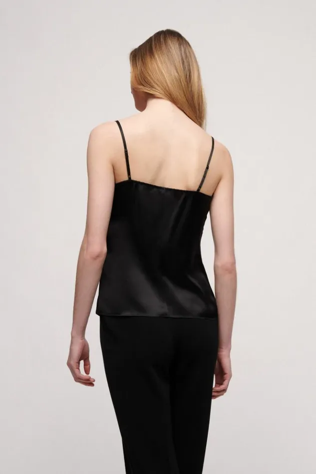 Luisa Spagnoli Tops And TShirts Lilia 8211 Top With Lace Black 8211 Women Luisa Spagnoli Tops And TShirts Lilia 8211 Top With Lace Black 8211 Women
