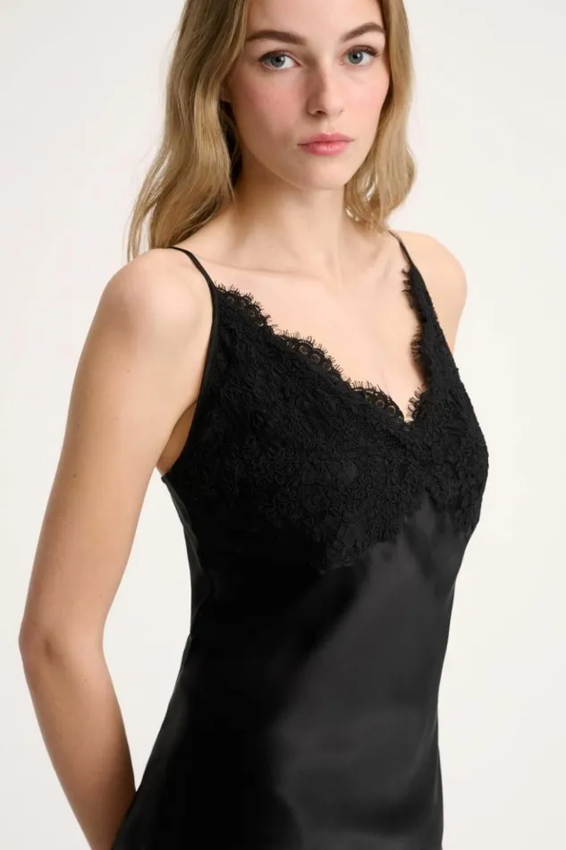 Luisa Spagnoli Tops And TShirts Luogo 8211 Top With Lace Applique Black 8211 Women Luisa Spagnoli Tops And TShirts Luogo 8211 Top With Lace Applique Black 8211 Women