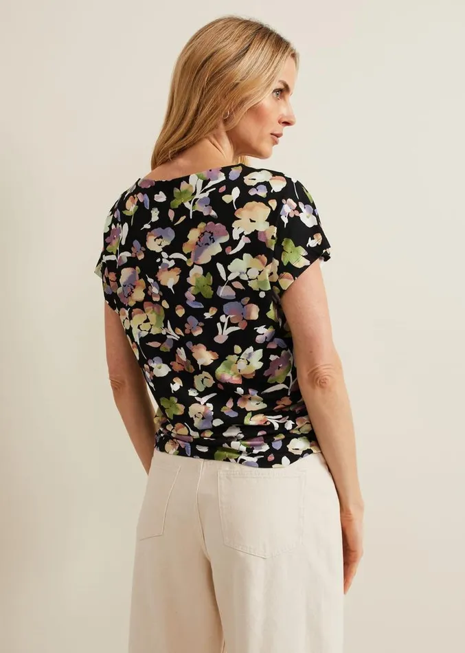 Maddie Watercolor Top Blackmulti Women Phase Eight Tops and TShirts