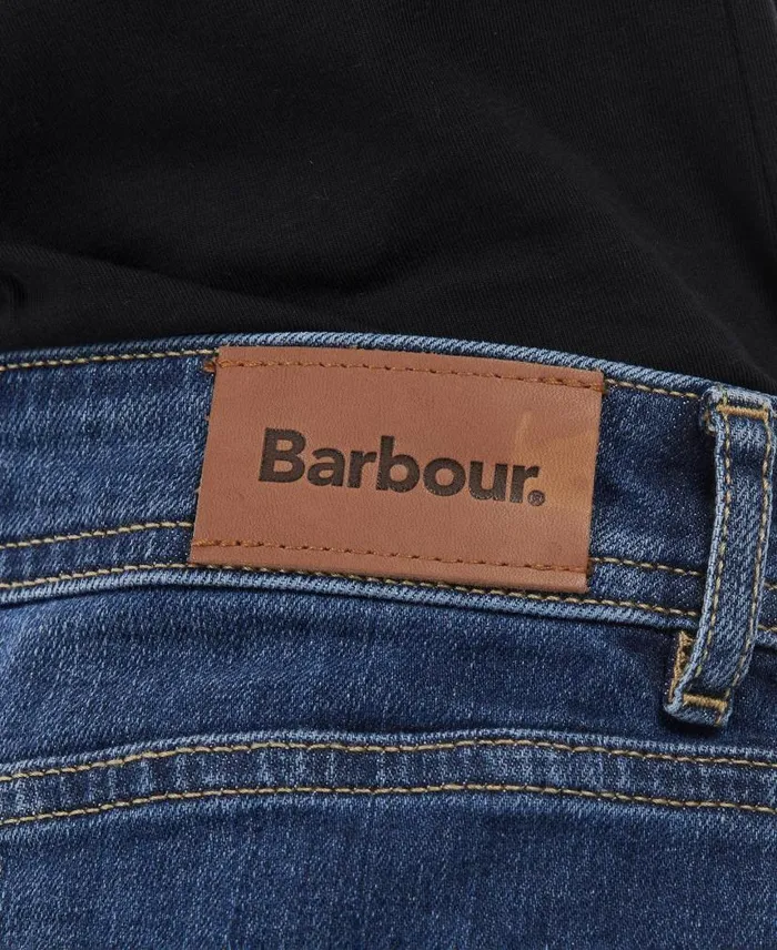 Maddison Denim Shorts Ecru Women Barbour Trousers and Shorts