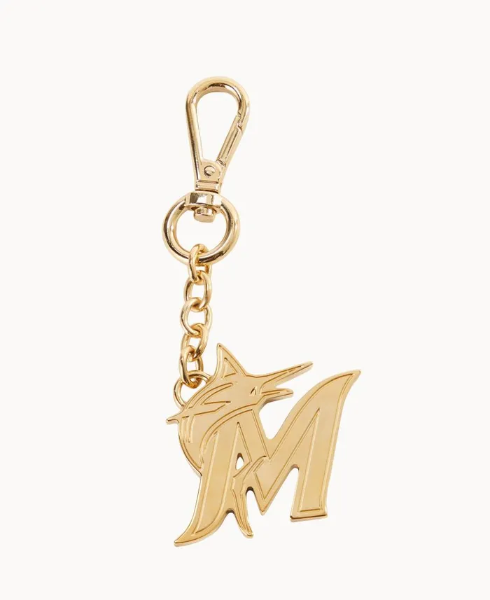 ManWoman MLB Miami Marlins Pendant Key Chain Miami Marlins Dooney and Bourke Key Keepers and Charms