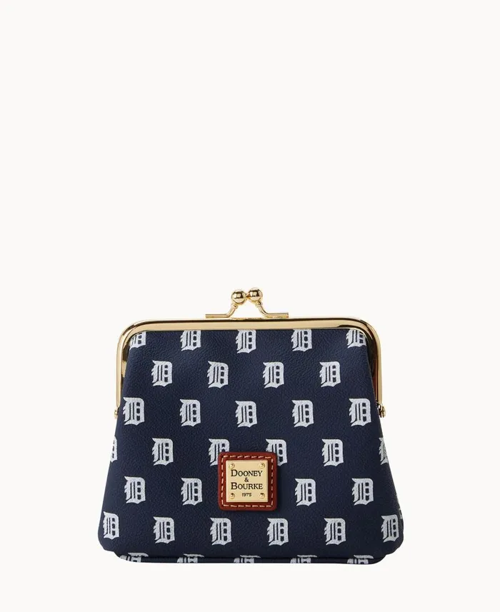 ManWoman MLB Tigers Large Framed Purse Tigers Dooney and Bourke Wallets