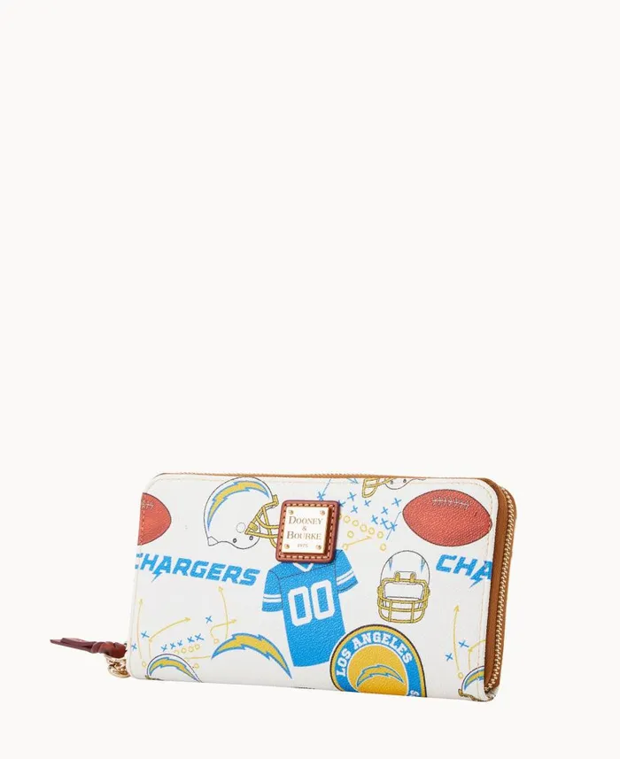 ManWoman NFL Chargers Large Zip Around Wristlet Chargers Dooney and Bourke Wallets ManWoman NFL Chargers Large Zip Around Wristlet Chargers Dooney and Bourke Wallets