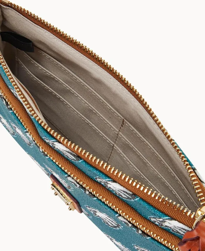 ManWoman NFL Eagles Double Zip Wristlet Philadelphia Eagles Dooney and Bourke Wallets ManWoman NFL Eagles Double Zip Wristlet Philadelphia Eagles Dooney and Bourke Wallets