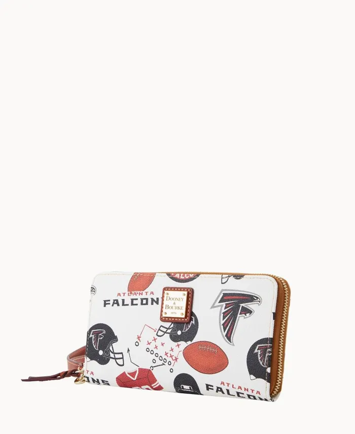 ManWoman NFL Falcons Large Zip Around Wristlet Falcons Dooney and Bourke Wallets ManWoman NFL Falcons Large Zip Around Wristlet Falcons Dooney and Bourke Wallets