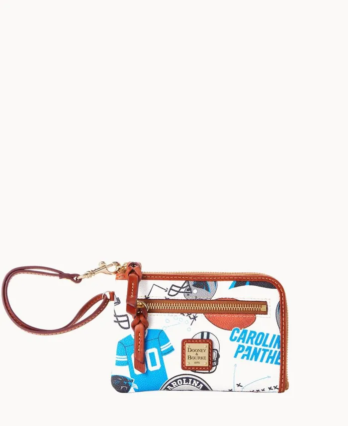ManWoman NFL Panthers Multi Function Zip Around Panthers Dooney and Bourke Wallets