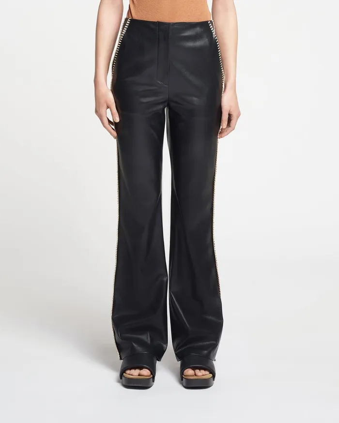 Manola Okobor AltLeather Pants Black Women Nanushka Pants