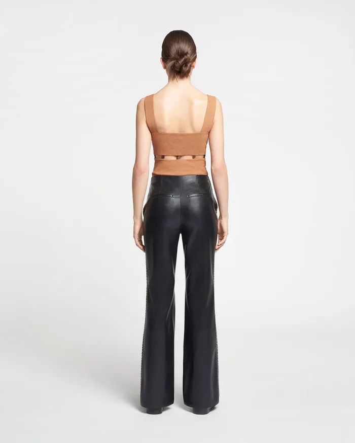 Manola Okobor AltLeather Pants Black Women Nanushka Pants