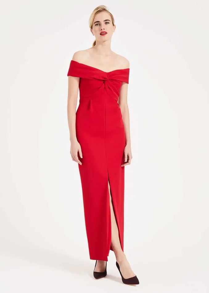 Marcelina Twist Maxi Dress Carmine Women Phase Eight Dresses