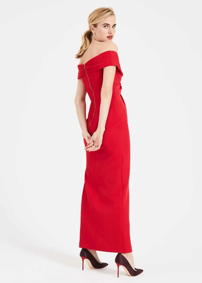 Marcelina Twist Maxi Dress Carmine Women Phase Eight Dresses