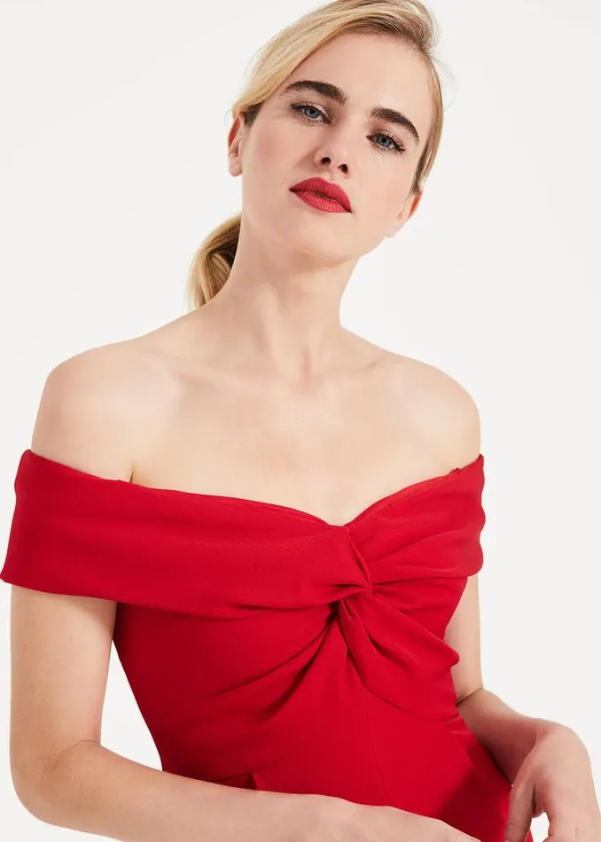 Marcelina Twist Maxi Dress Carmine Women Phase Eight Dresses