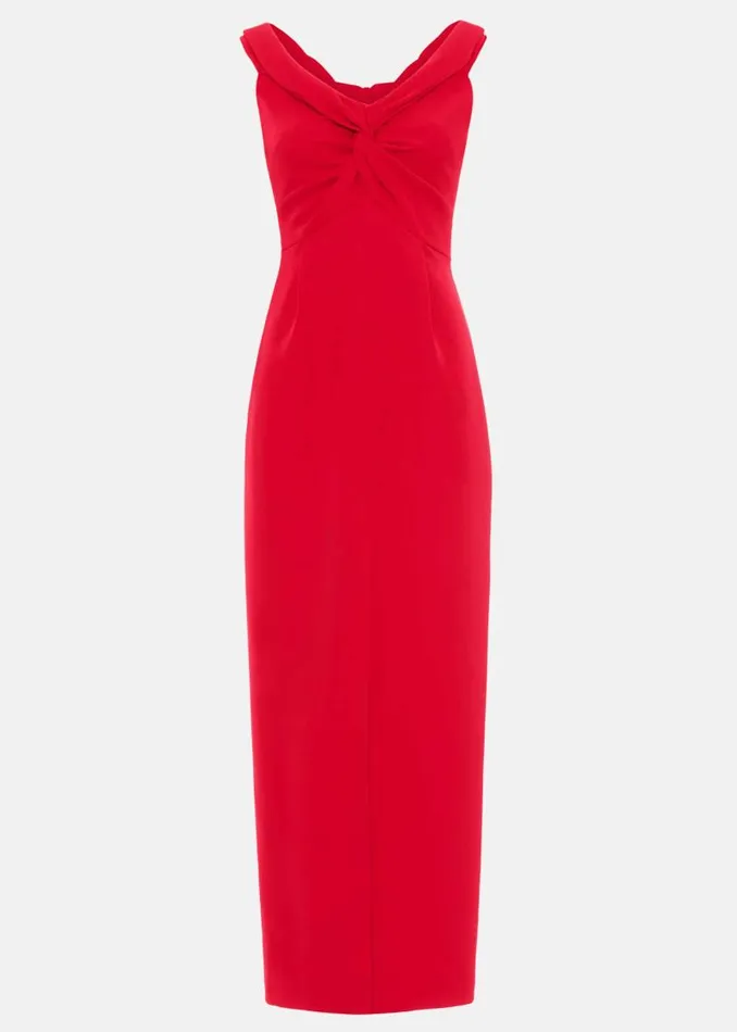 Marcelina Twist Maxi Dress Carmine Women Phase Eight Dresses