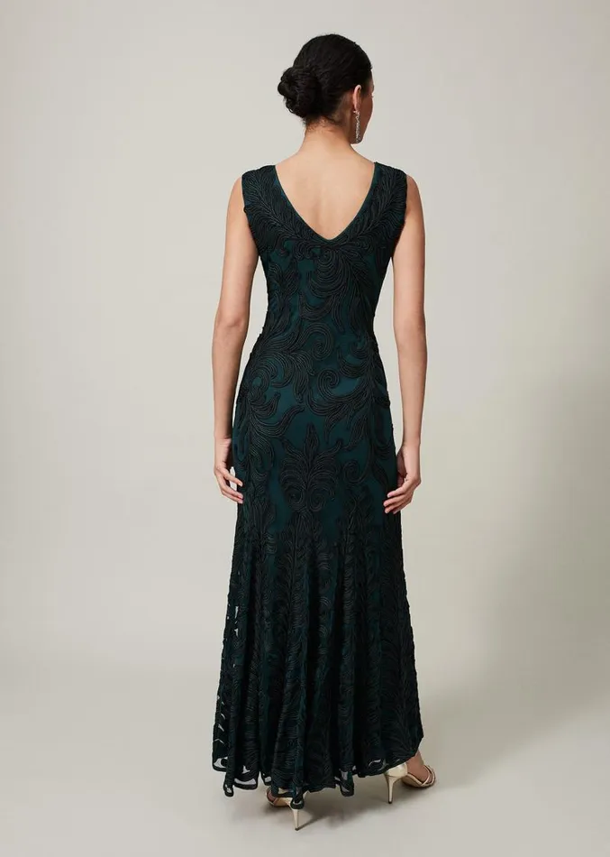Marigold Tapework Dress Greenblack Women Phase Eight Dresses