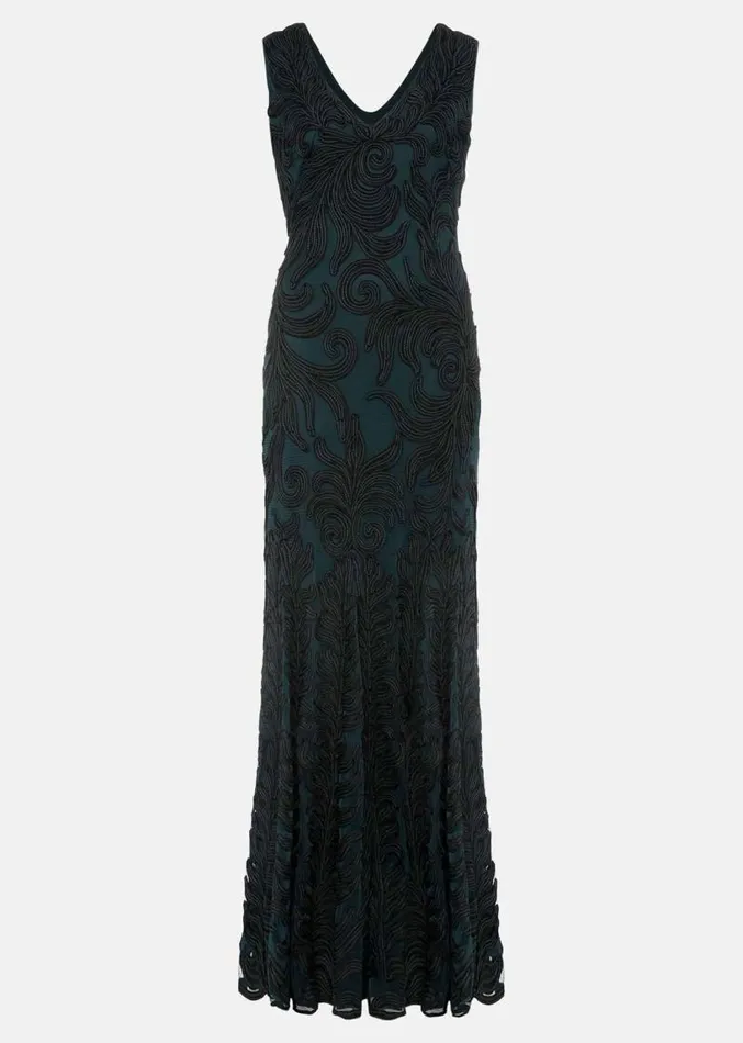 Marigold Tapework Dress Greenblack Women Phase Eight Dresses