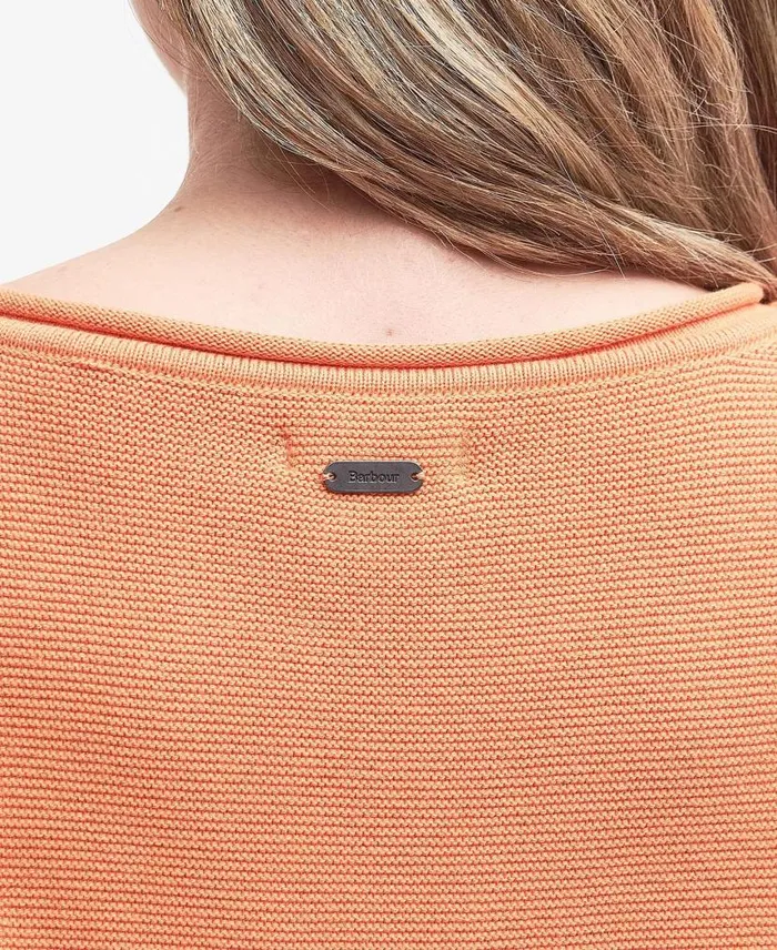 Marine Knitted Jumper Apricot Crush Women Barbour Jumpers