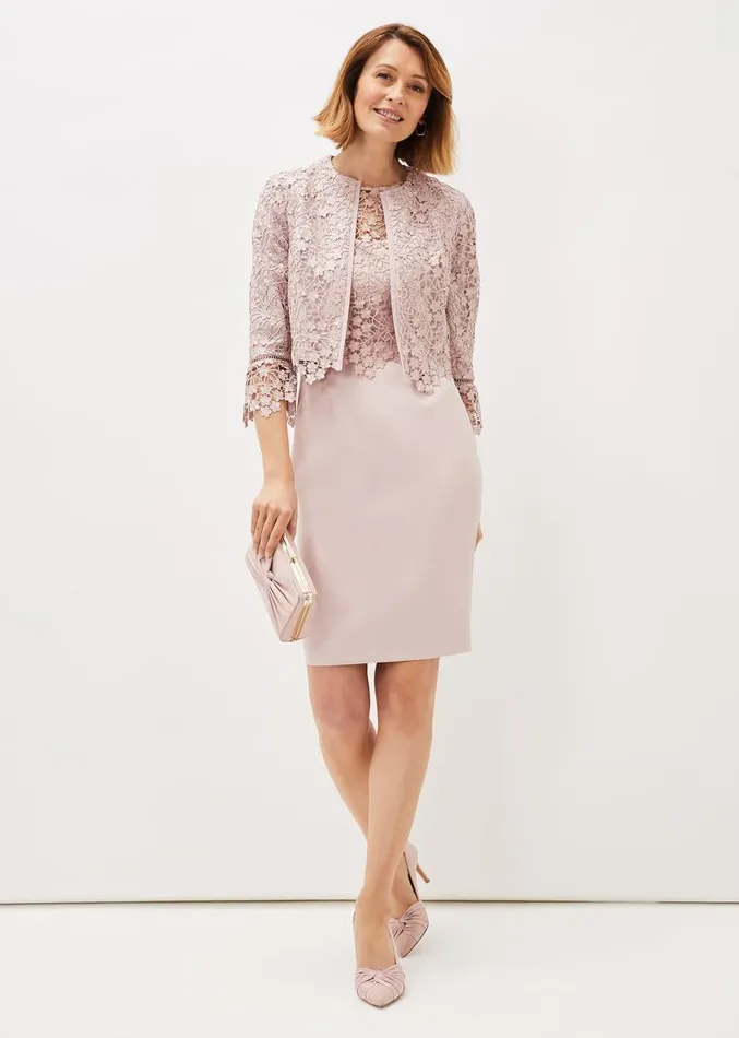 Mariposa Lace Occasion Jacket Antique Rose Women Phase Eight Jackets