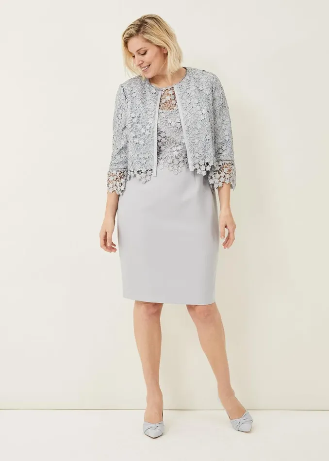 Mariposa Lace Occasion Jacket Mineral Women Phase Eight Jackets