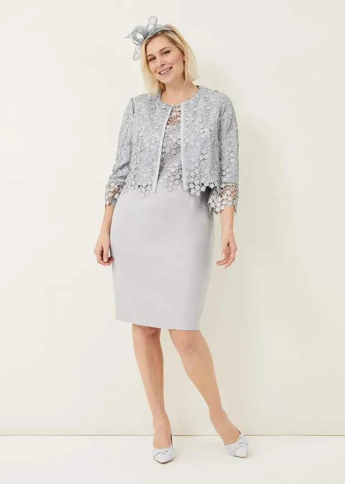Mariposa Lace Occasion Jacket Mineral Women Phase Eight Jackets
