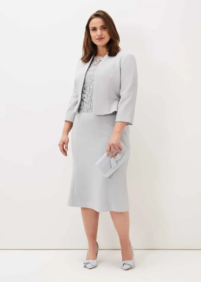 Mariposa Peplum Jacket Mineral Women Phase Eight Jackets