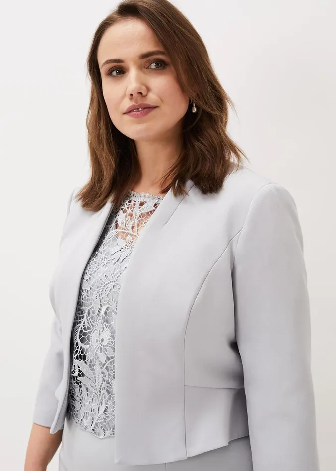 Mariposa Peplum Jacket Mineral Women Phase Eight Jackets