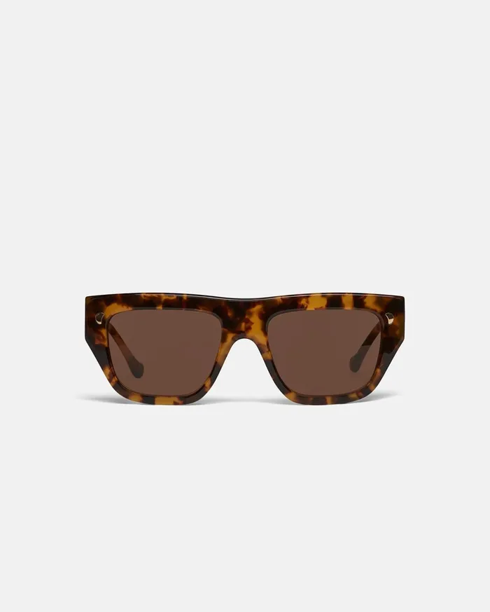 Martim BioPlastic DFrame Sunglasses Dark Amber WomenMen Nanushka Eyewear