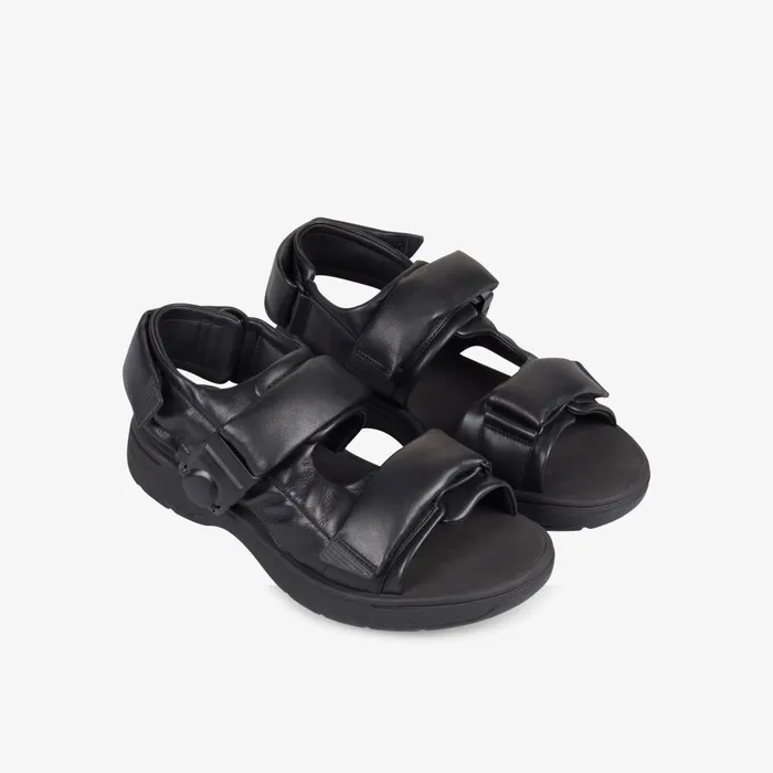 Martine Rose Mens Sandal 1 Black Leather Men Clarks Sandals and Flip Flops