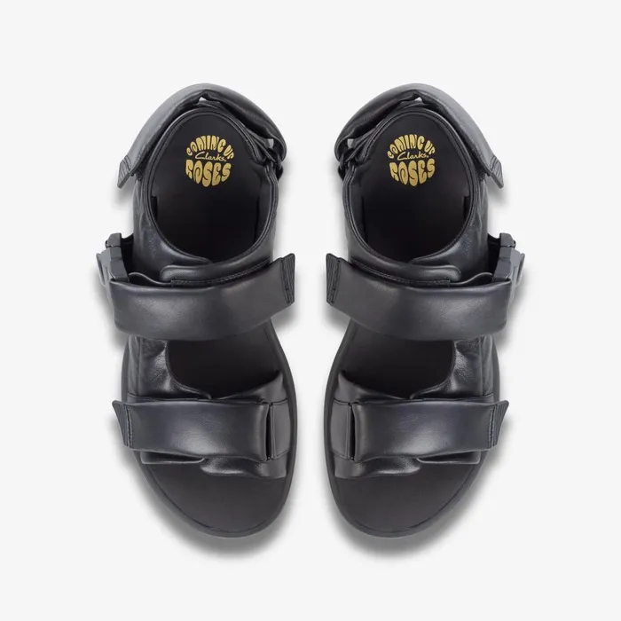 Martine Rose Mens Sandal 1 Black Leather Men Clarks Sandals and Flip Flops