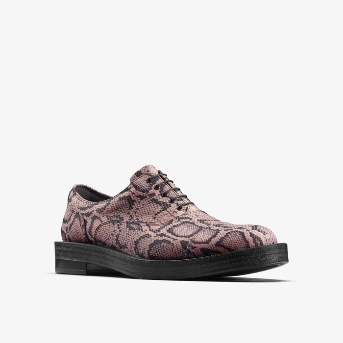 Martine Rose Womens Oxford 2 Rose Textile Women Clarks Loafers and Oxfords