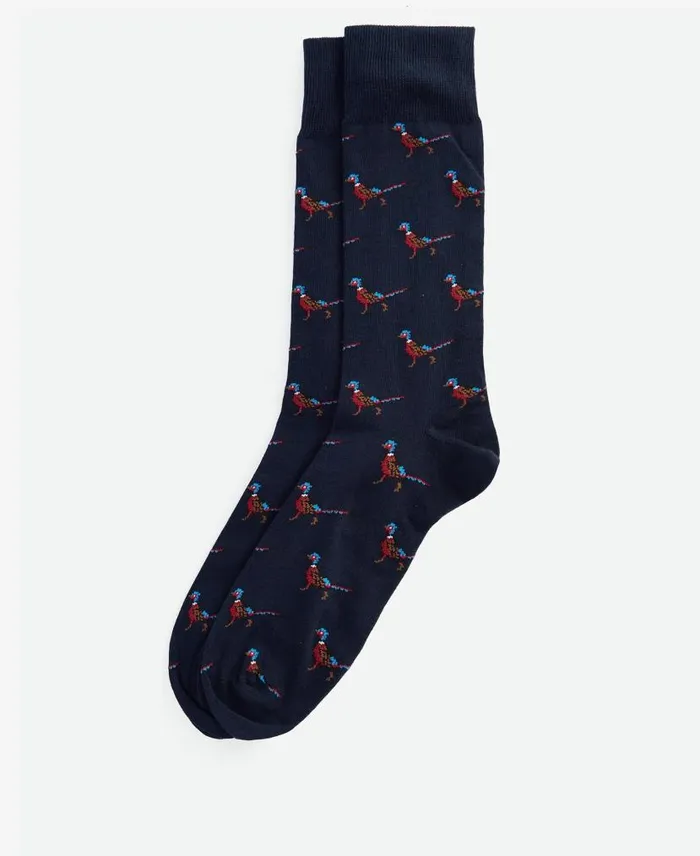 Mavin Socks Navypheasant Men Barbour Socks