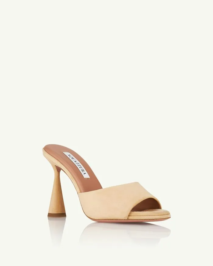Max Mule 95 Pink Women Aquazzura Sandals