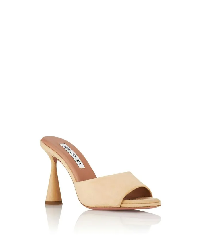 Max Mule 95 Pink Women Aquazzura Sandals Max Mule 95 Pink Women Aquazzura Sandals