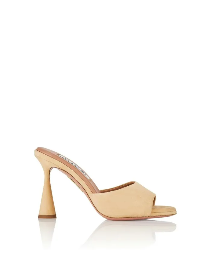 Max Mule 95 Pink Women Aquazzura Sandals Max Mule 95 Pink Women Aquazzura Sandals