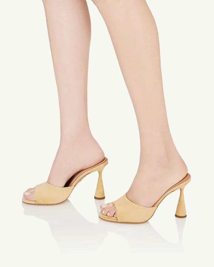 Max Mule 95 Pink Women Aquazzura Sandals Max Mule 95 Pink Women Aquazzura Sandals
