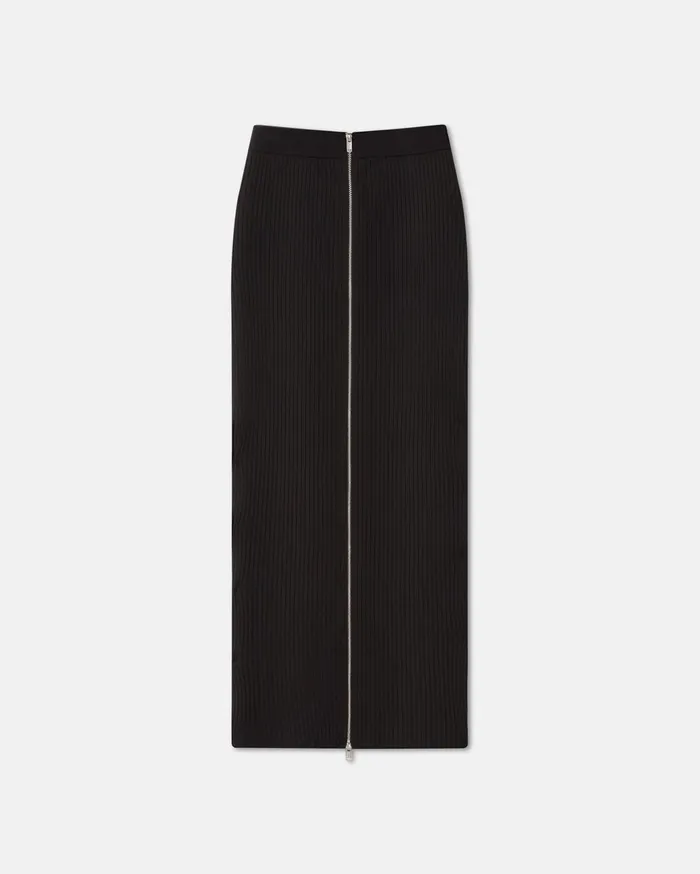Meika RibbedKnit Maxi Skirt Dark Brown Women Nanushka Skirts