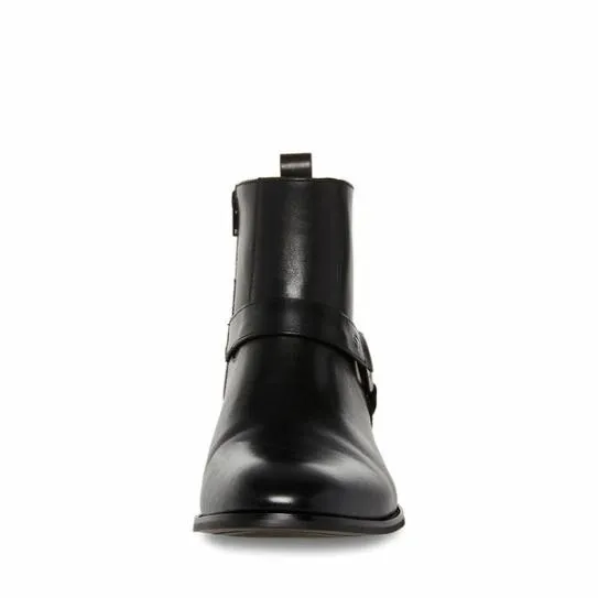 Men039s DASH BLACK LEATHER Black Leather Steve Madden Boots Men039s DASH BLACK LEATHER Black Leather Steve Madden Boots