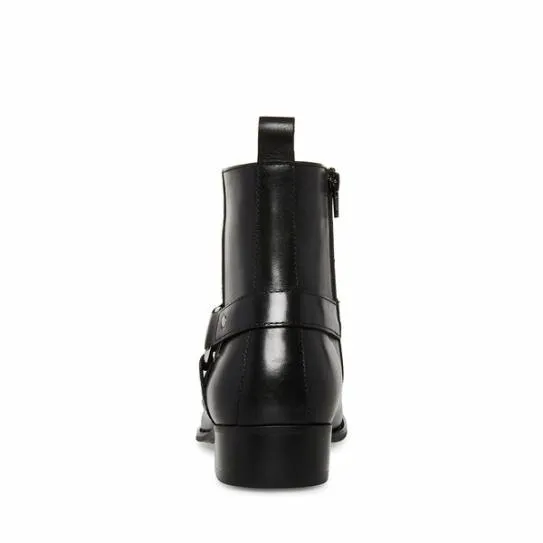 Men039s DASH BLACK LEATHER Black Leather Steve Madden Boots Men039s DASH BLACK LEATHER Black Leather Steve Madden Boots