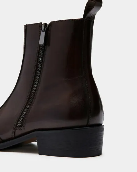 Men039s HAYNES BROWN LEATHER Brown Leather Steve Madden Boots Men039s HAYNES BROWN LEATHER Brown Leather Steve Madden Boots