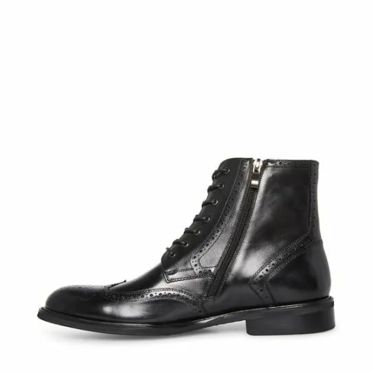 Men039s XANDDY BLACK LEATHER Black Leather Steve Madden Boots Men039s XANDDY BLACK LEATHER Black Leather Steve Madden Boots