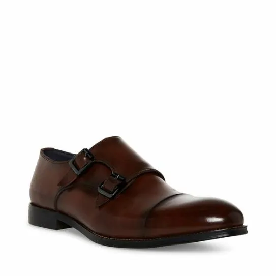 Men039s ZAVEN BROWN LEATHER Brown Leather Steve Madden Dress Men039s ZAVEN BROWN LEATHER Brown Leather Steve Madden Dress