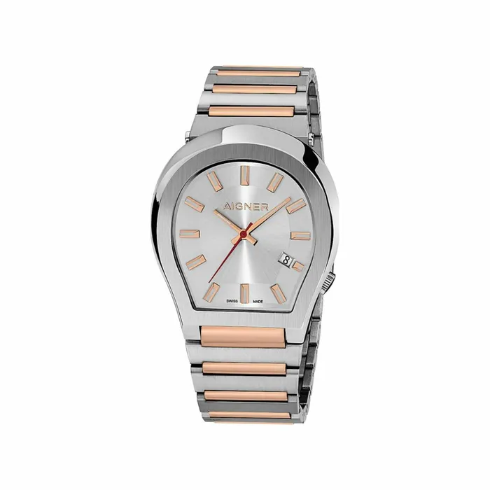 Men Aigner Watches Watch Milano Silver Rose Gold