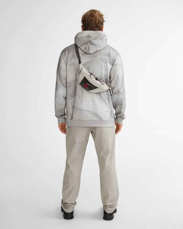 Men Alfsol HalfZip Hoodie Off The Mountain Bark Dove Grey Klttermusen Fleeces and Sweaters