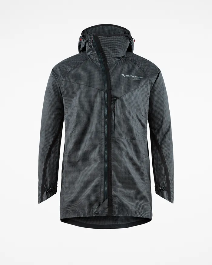 Men Ansur Windproof Parka Raven Copper Klttermusen Wind Resistant Jackets