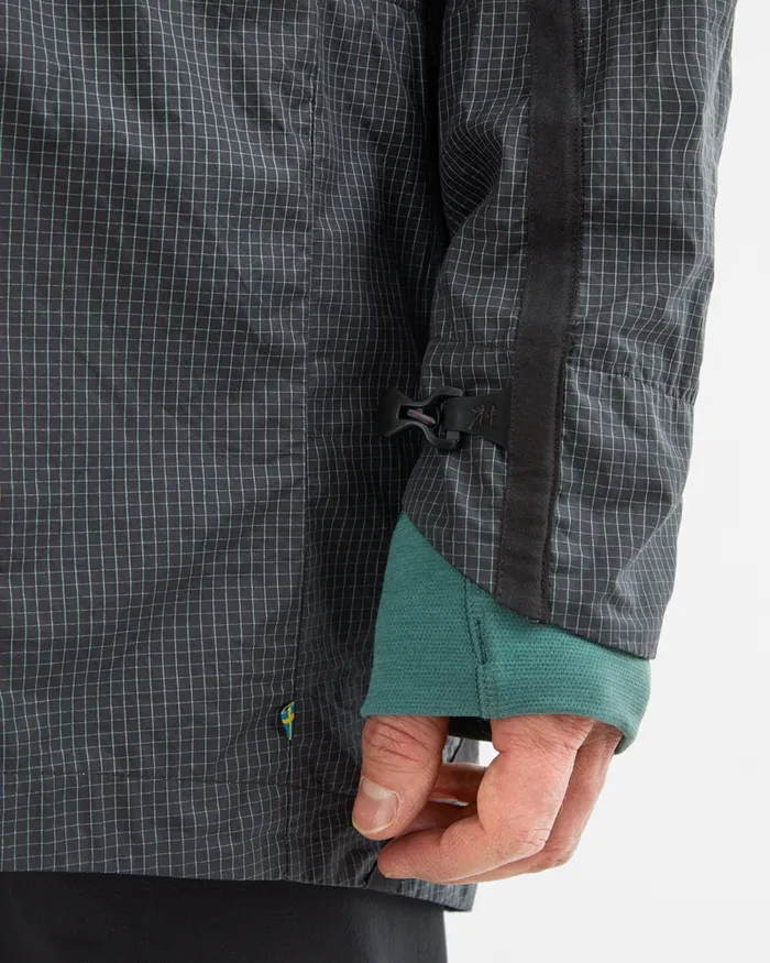 Men Ansur Windproof Parka Raven Copper Klttermusen Wind Resistant Jackets