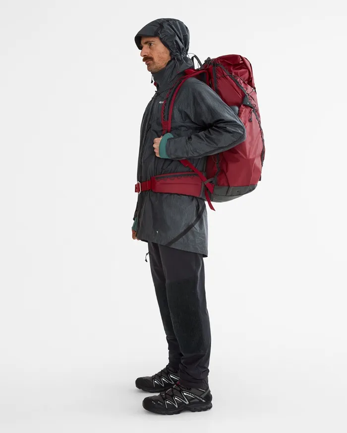 Men Ansur Windproof Parka Raven Copper Klttermusen Wind Resistant Jackets