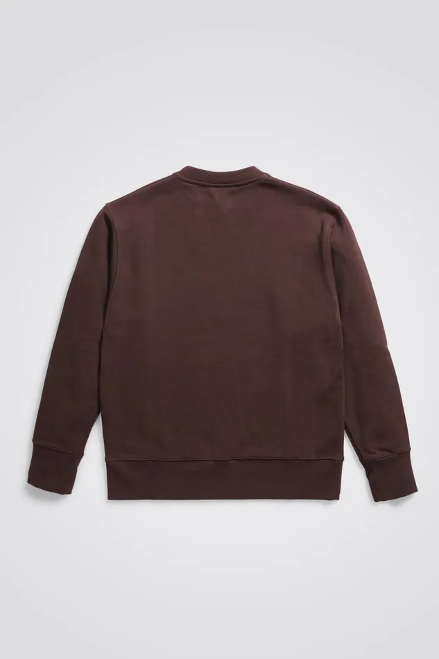 Men Arne Logo Sweat Heathland Brown Norse Projects Sweatshirts