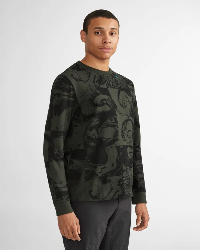 Men Ask LongSleeve Tee Hurricane Rosin Green Klttermusen TShirts