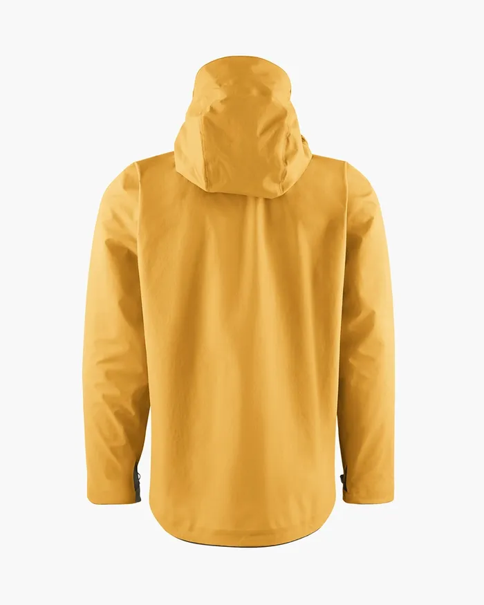 Men Asynja Lightweight CutanJacket Amber Gold Klttermusen Waterproof Jackets