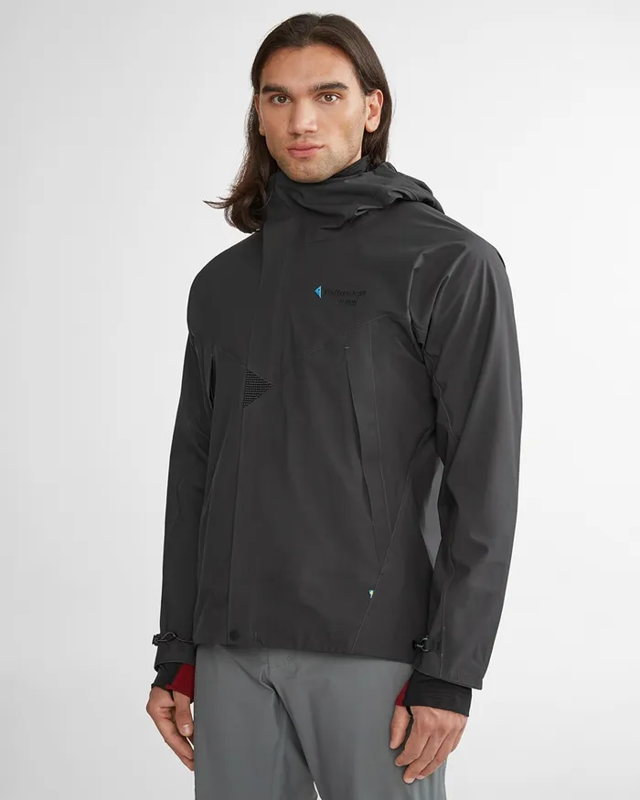 Men Asynja Lightweight CutanJacket Amber Gold Klttermusen Waterproof Jackets