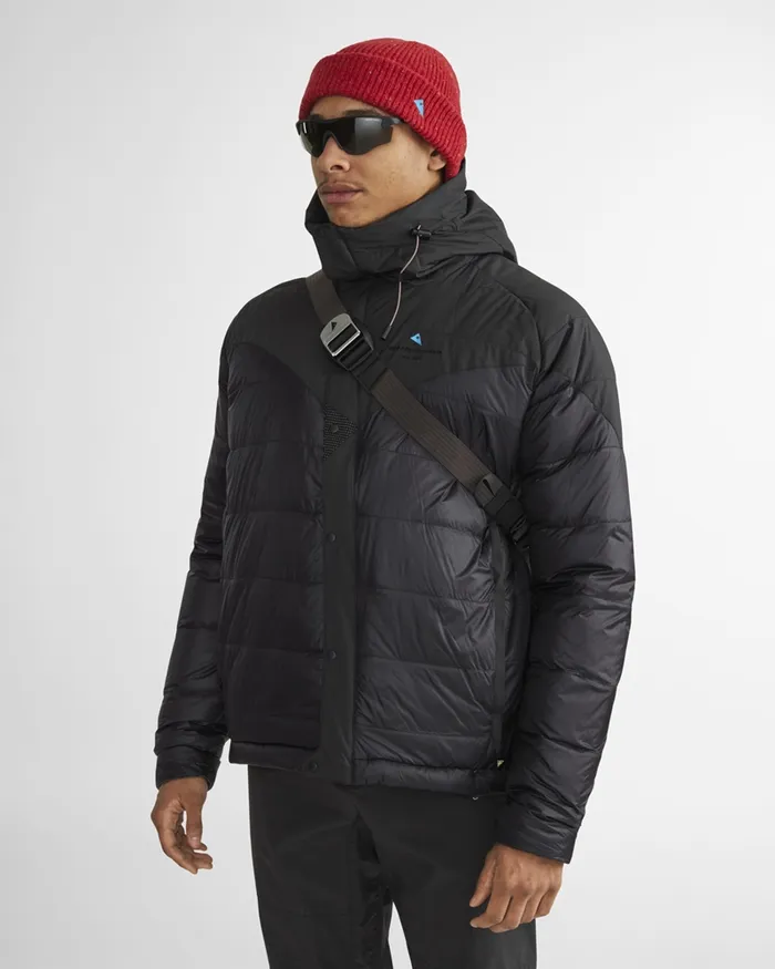 Men Atle 20 37 Levitend Down Hood Jacket Ruby Red Klttermusen Down and Insulated Jackets