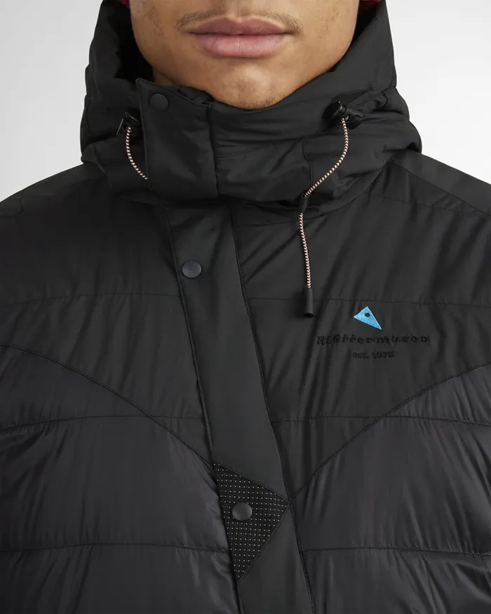Men Atle 20 37 Levitend Down Hood Jacket Ruby Red Klttermusen Down and Insulated Jackets
